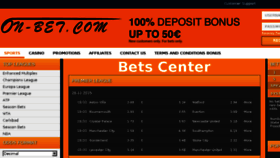 What On-bet.com website looked like in 2015 (8 years ago)