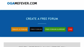 What Ogamefever.com website looked like in 2015 (8 years ago)