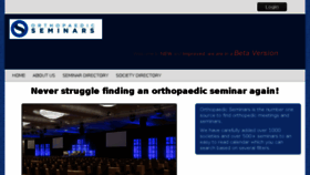 What Orthopaedicseminar.com website looked like in 2015 (8 years ago)