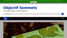 What Objectifsommets.fr website looked like in 2015 (9 years ago)