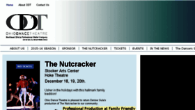What Ohiodancetheatre.org website looked like in 2015 (8 years ago)