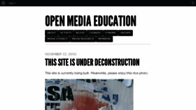 What Openmediaeducation.net website looked like in 2015 (8 years ago)