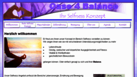 What Oase4balance.ch website looked like in 2015 (8 years ago)