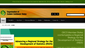 What Oecs.org website looked like in 2015 (8 years ago)