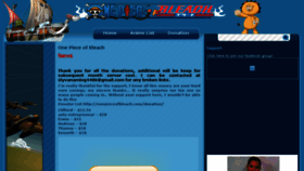 What Onepieceofbleach.com website looked like in 2015 (9 years ago)