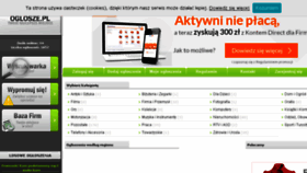What Oglosze.pl website looked like in 2016 (8 years ago)