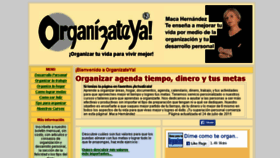 What Organizateya.com website looked like in 2016 (8 years ago)