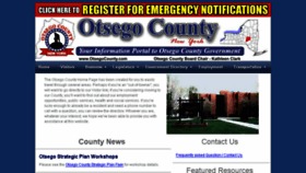 What Otsegocounty.com website looked like in 2016 (8 years ago)