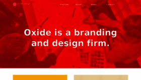 What Oxidedesignco.com website looked like in 2016 (8 years ago)