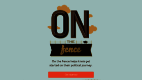 What Onthefence.co.nz website looked like in 2016 (8 years ago)