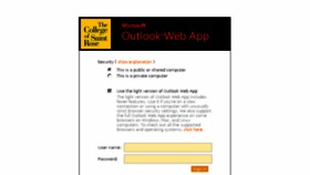 What Outlook.strose.edu website looked like in 2016 (8 years ago)