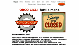 What Orcocicli.com website looked like in 2016 (8 years ago)