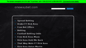 What Onewaybet.com website looked like in 2016 (8 years ago)