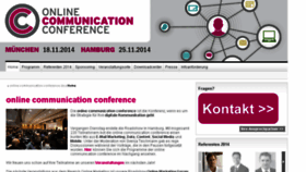 What Online-communication-conference.de website looked like in 2016 (8 years ago)