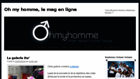 What Ohmyhomme.fr website looked like in 2016 (8 years ago)