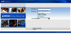What Onesource.wsscwater.com website looked like in 2016 (8 years ago)
