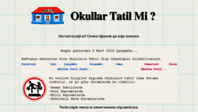 What Okullartatilmi.com website looked like in 2016 (8 years ago)