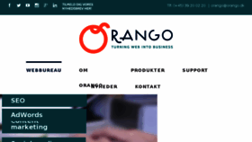 What Orango.nu website looked like in 2016 (8 years ago)