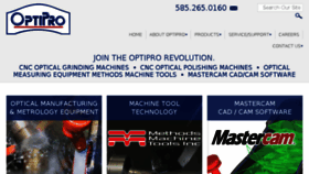 What Optipro.com website looked like in 2016 (8 years ago)
