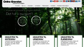 What Online-gravsten.dk website looked like in 2016 (8 years ago)