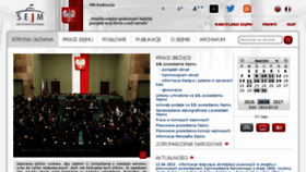 What Orka.sejm.gov.pl website looked like in 2016 (8 years ago)