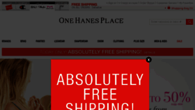 What Onehanesplace.com website looked like in 2016 (8 years ago)
