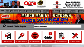 What Olathetoyota.com website looked like in 2016 (8 years ago)