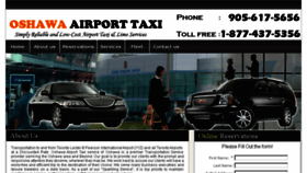 What Oshawaairporttaxi.com website looked like in 2016 (8 years ago)