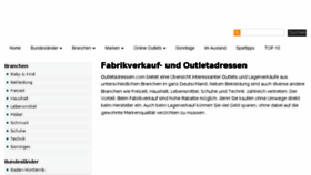 What Outletadressen.com website looked like in 2016 (8 years ago)