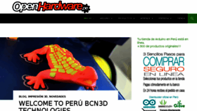 What Openhardware.pe website looked like in 2016 (8 years ago)