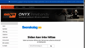 What Onyxinnebandy.se website looked like in 2016 (8 years ago)