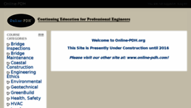 What Online-pdh.org website looked like in 2016 (8 years ago)