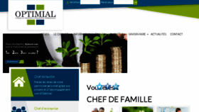What Optimial.fr website looked like in 2016 (8 years ago)