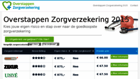 What Overstappen-zorgverzekering.nl website looked like in 2016 (8 years ago)