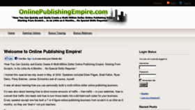 What Onlinepublishingempire.com website looked like in 2016 (8 years ago)