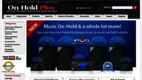 What Onholdplus.com website looked like in 2016 (8 years ago)