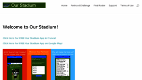What Ourstadium.com website looked like in 2016 (8 years ago)