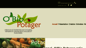 What Obiopotager.fr website looked like in 2016 (8 years ago)