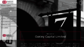 What Oakleycapital.com website looked like in 2016 (8 years ago)