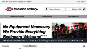 What Obsessionarchery.com website looked like in 2016 (8 years ago)