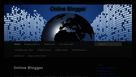 What Online-blogger.net website looked like in 2016 (8 years ago)