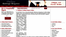 What Onlinecollege-degrees.net website looked like in 2016 (8 years ago)