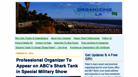 What Organizingla.com website looked like in 2016 (8 years ago)
