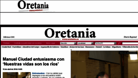 What Oretania.es website looked like in 2016 (8 years ago)