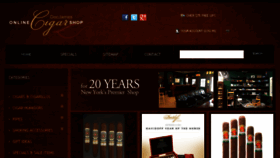 What Onlinecigarshop.com website looked like in 2016 (8 years ago)