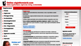 What Online-ceginformacio.com website looked like in 2016 (8 years ago)