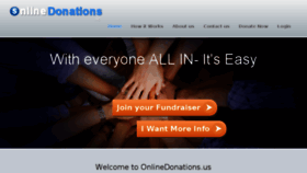 What Onlinedonations.us website looked like in 2016 (9 years ago)