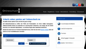 What Onlineschach.eu website looked like in 2016 (8 years ago)