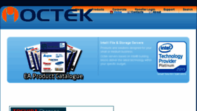 What Octek.com.au website looked like in 2016 (8 years ago)