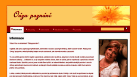 What Oazapoznani.cz website looked like in 2016 (8 years ago)